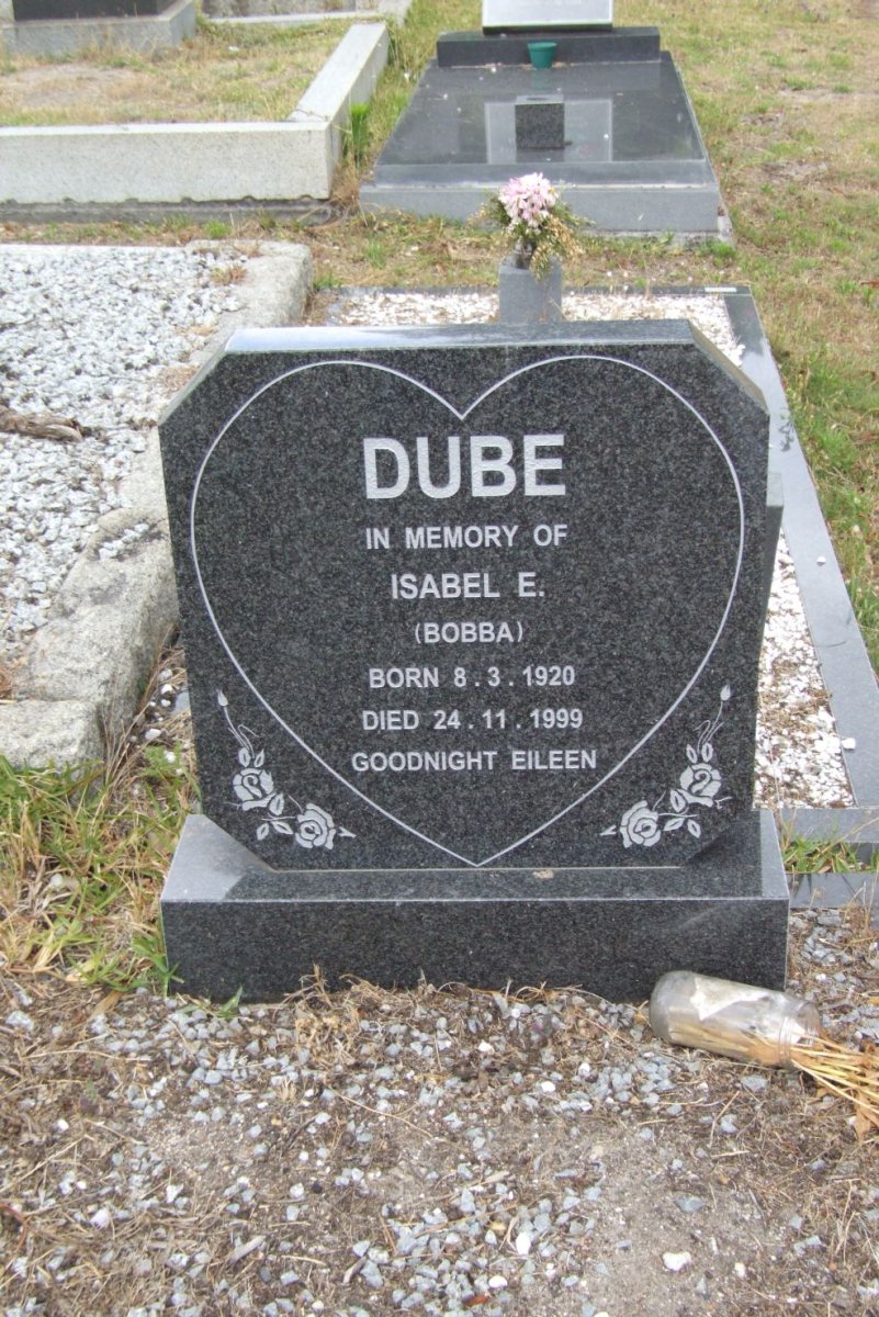 DUBE Isabel E. 1920-1999
