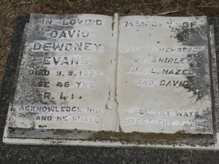 EVANS David Dewdney -1973