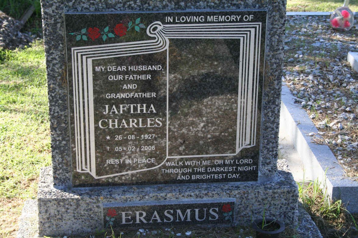 ERASMUS Jaftha Charles 1927-2006