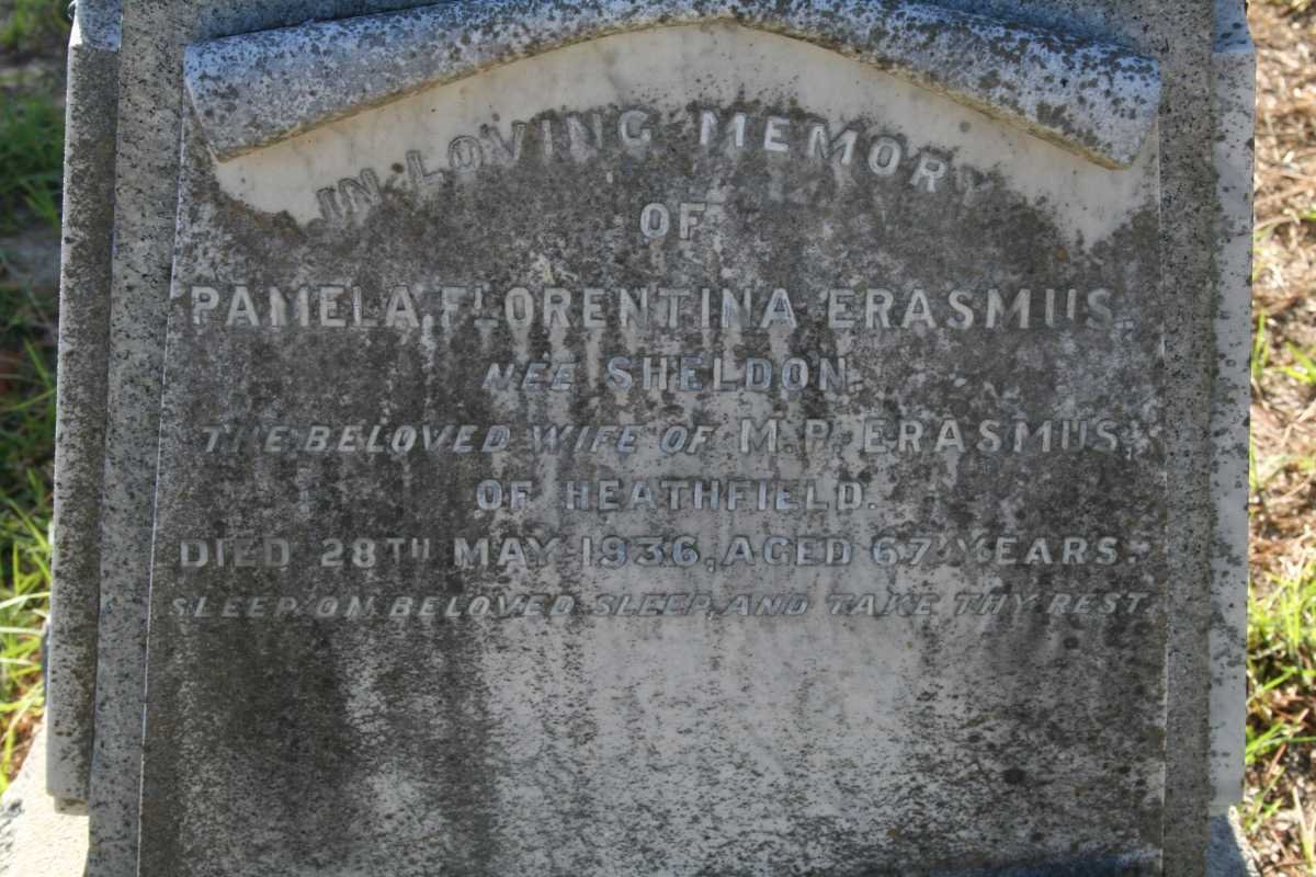 ERASMUS Pamela Florentina nee SHELDON -1936