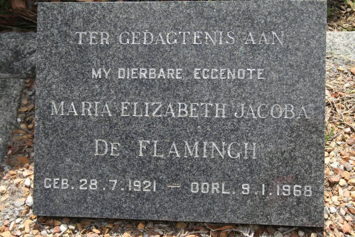 FLAMINGH Maria Elizabeth Jacoba, de 1921-1968