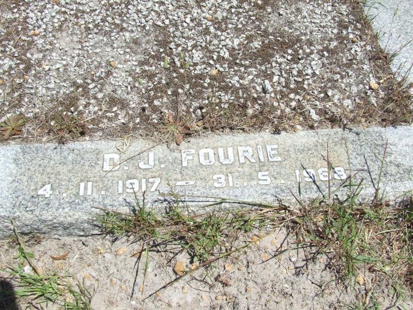 FOURIE D.J. 1917-1968