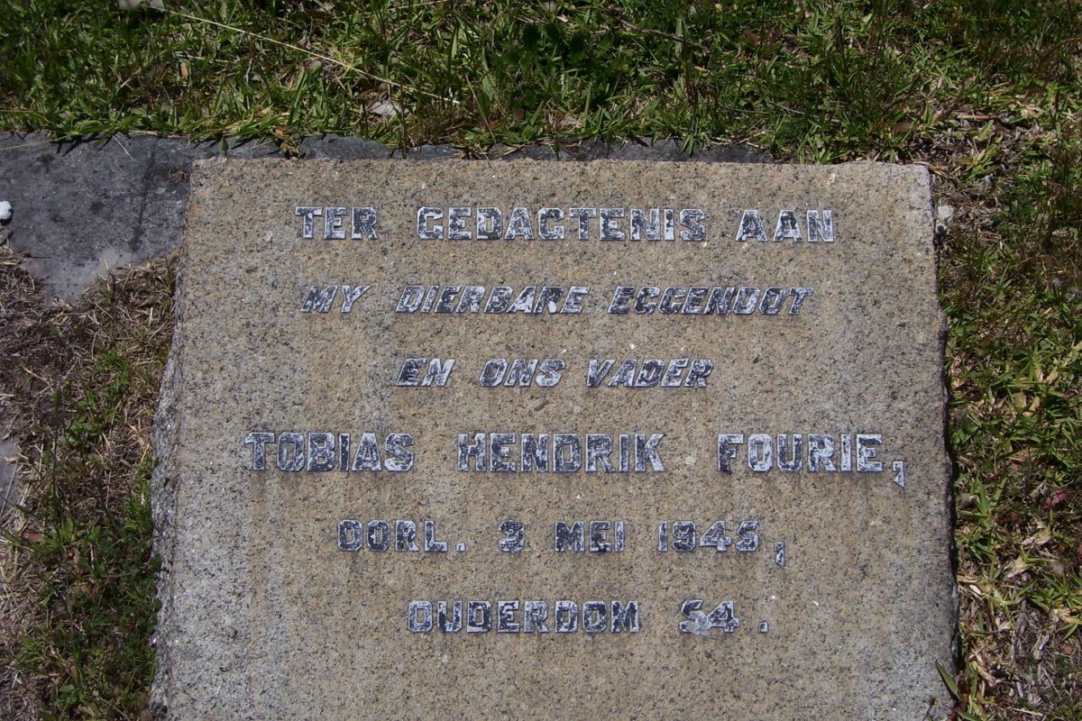 FOURIE Tobias Hendrik -1945