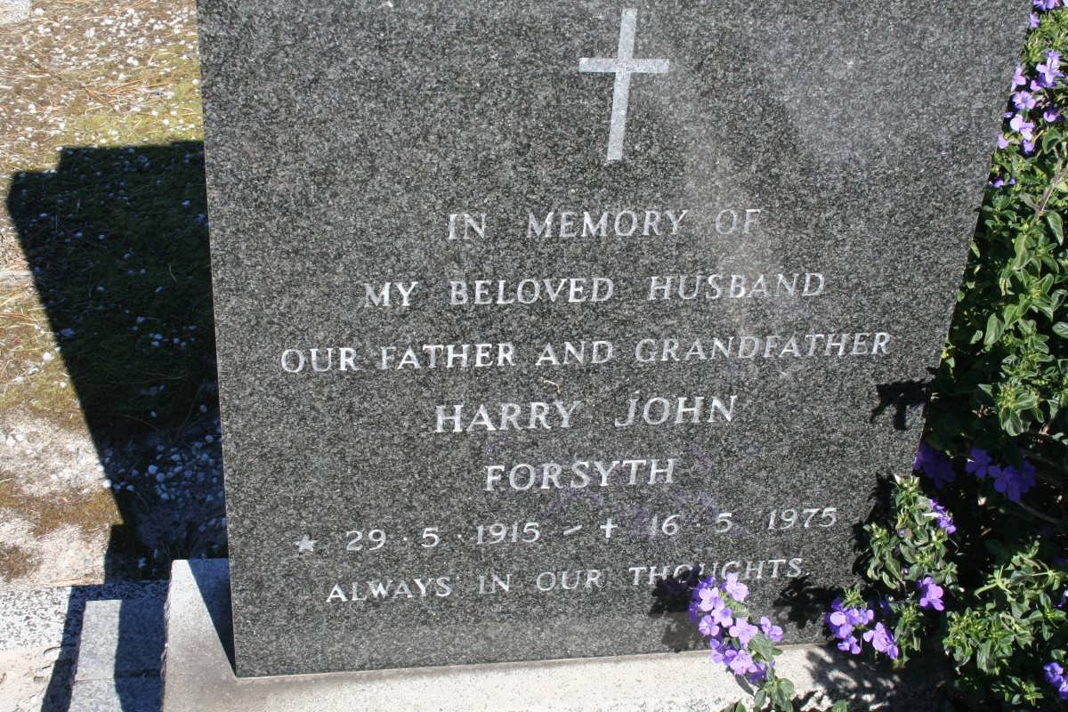 FORSYTH Harry John 1915-1975