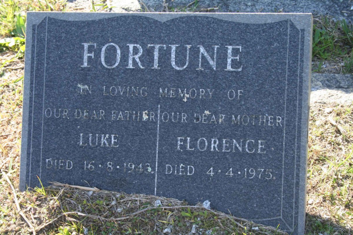 FORTUNE Luke -1943 &amp; Florence -1975