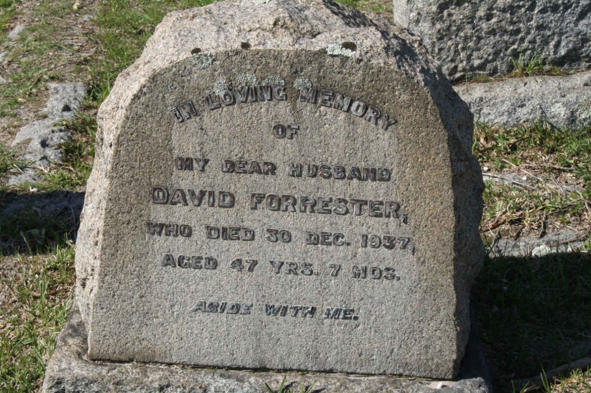 FORRESTER David -1937