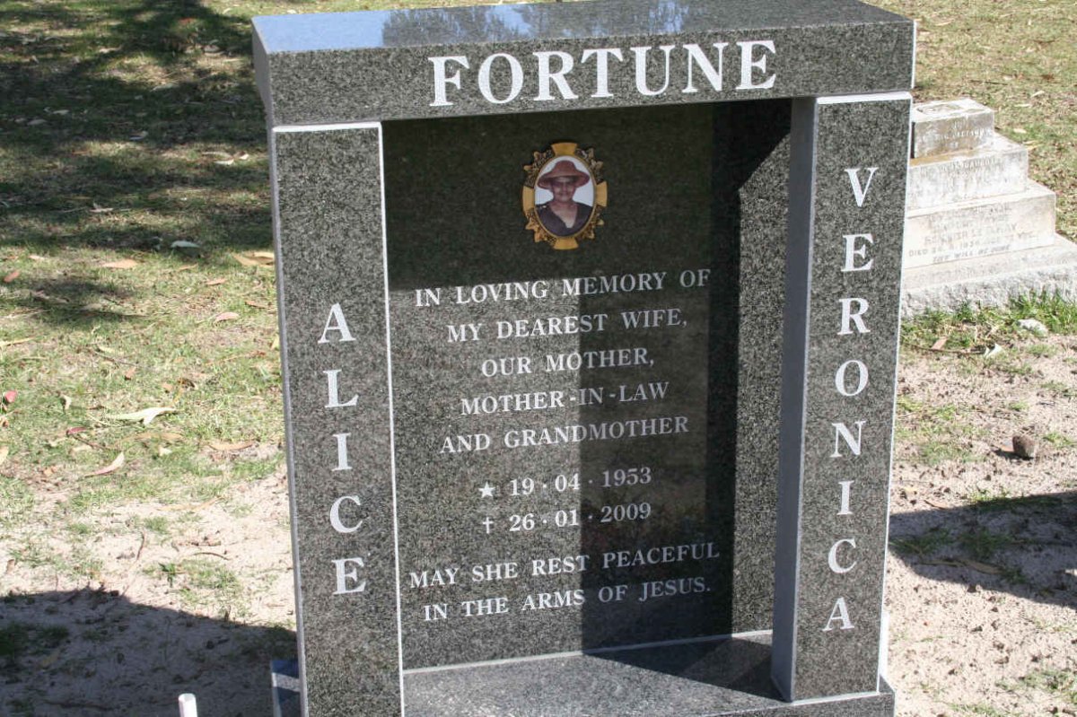 FORTUNE Alice Veronica 1953-2009