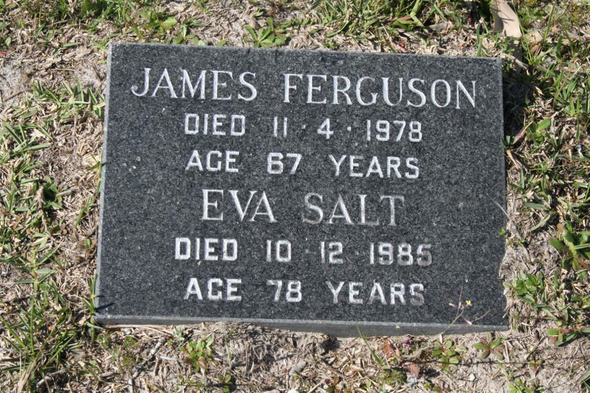 FERGUSON James -1978 &amp; Eva SALT -1985