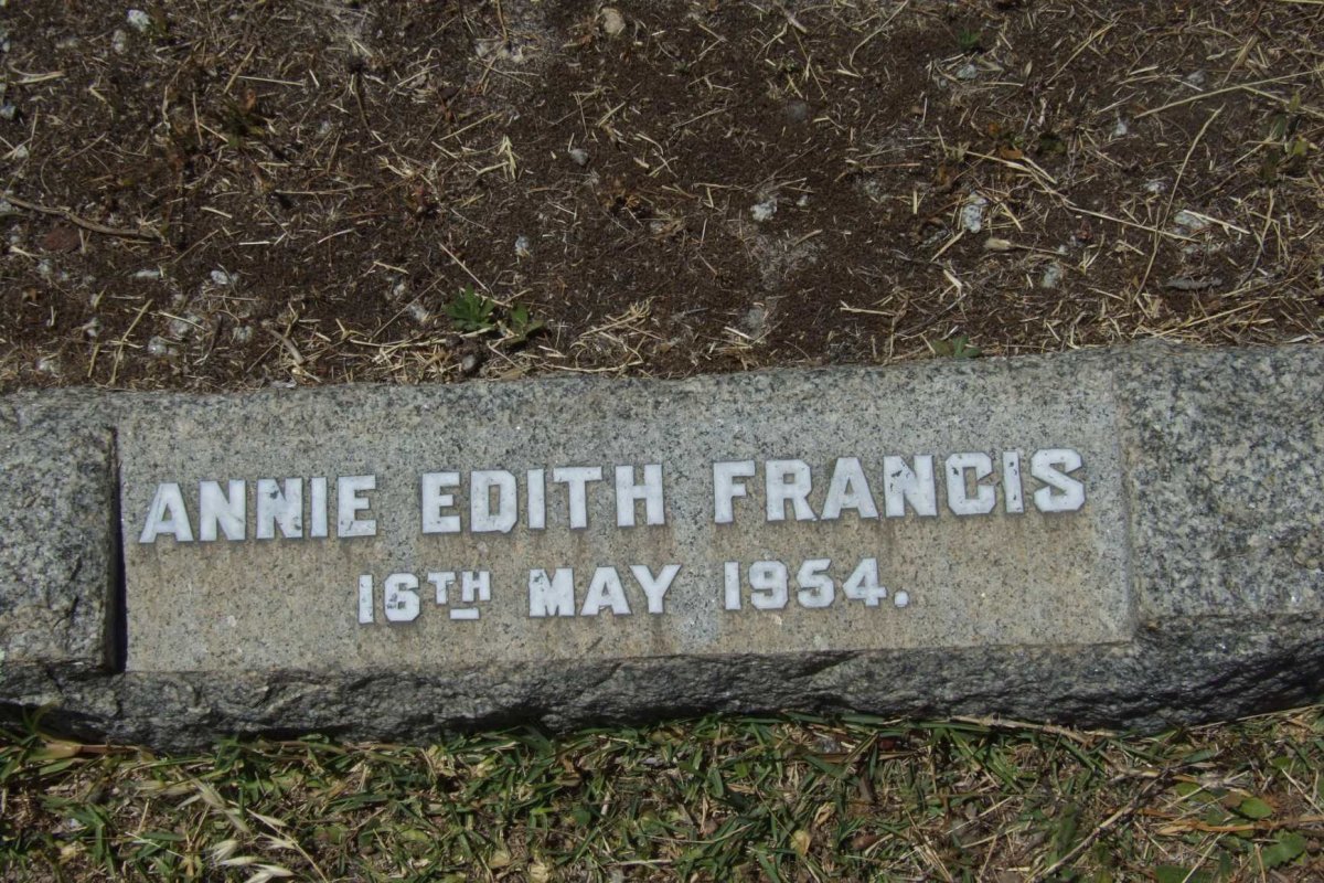 FRANCIS Annie Edith -1954