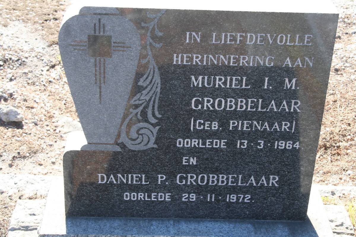 GROBBELAAR Daniel P. -1972 &amp; Muriel I.M. PIENAAR -1964