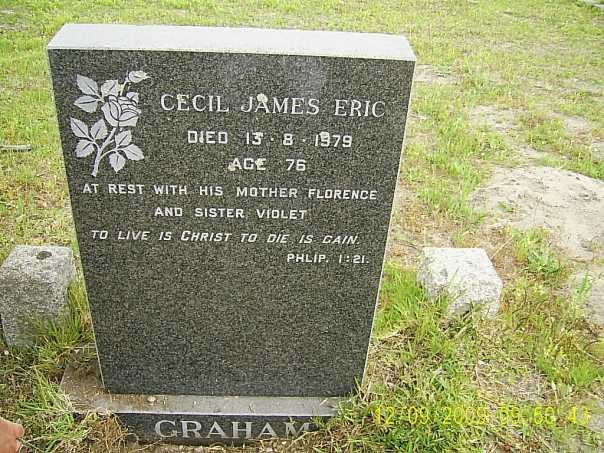 GRAHAM  Cecil James Eric -1979