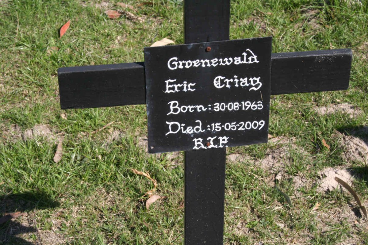 GROENEWALD Eric Criag 1963-2009