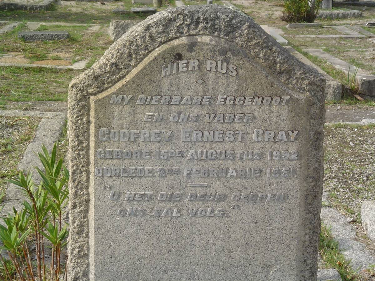 GRAY Godfrey Ernest 1892-1951