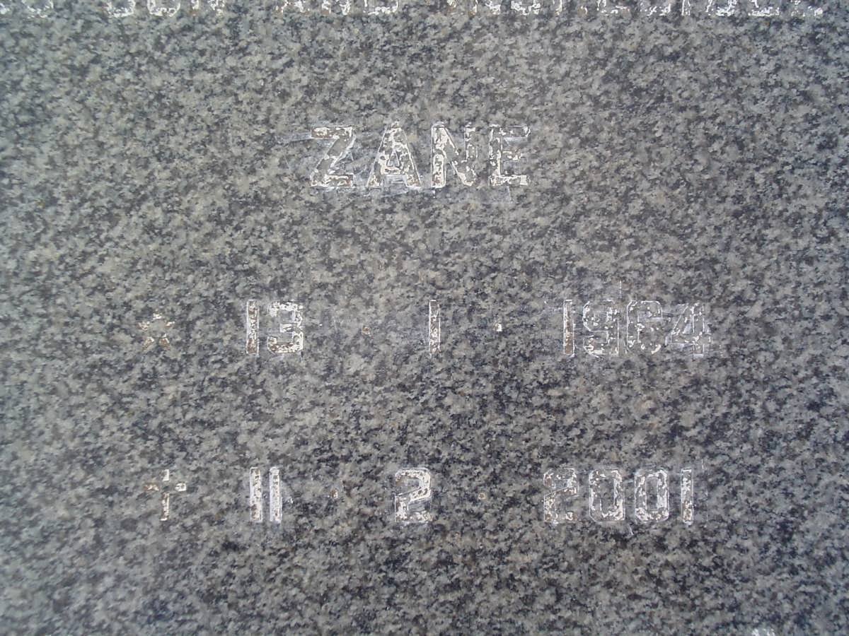 GREGORY Zane 1964-2001