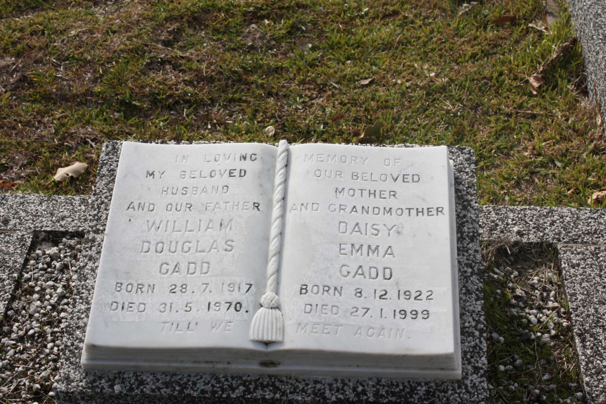 GADD William Douglas 1917-1970 &amp; Daisy Emma 1922-1999