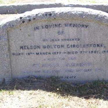 GIRDLESTONE Nelson Bolton 1877-1945 &amp; Charlotte Elizabeth 18?9-19?8