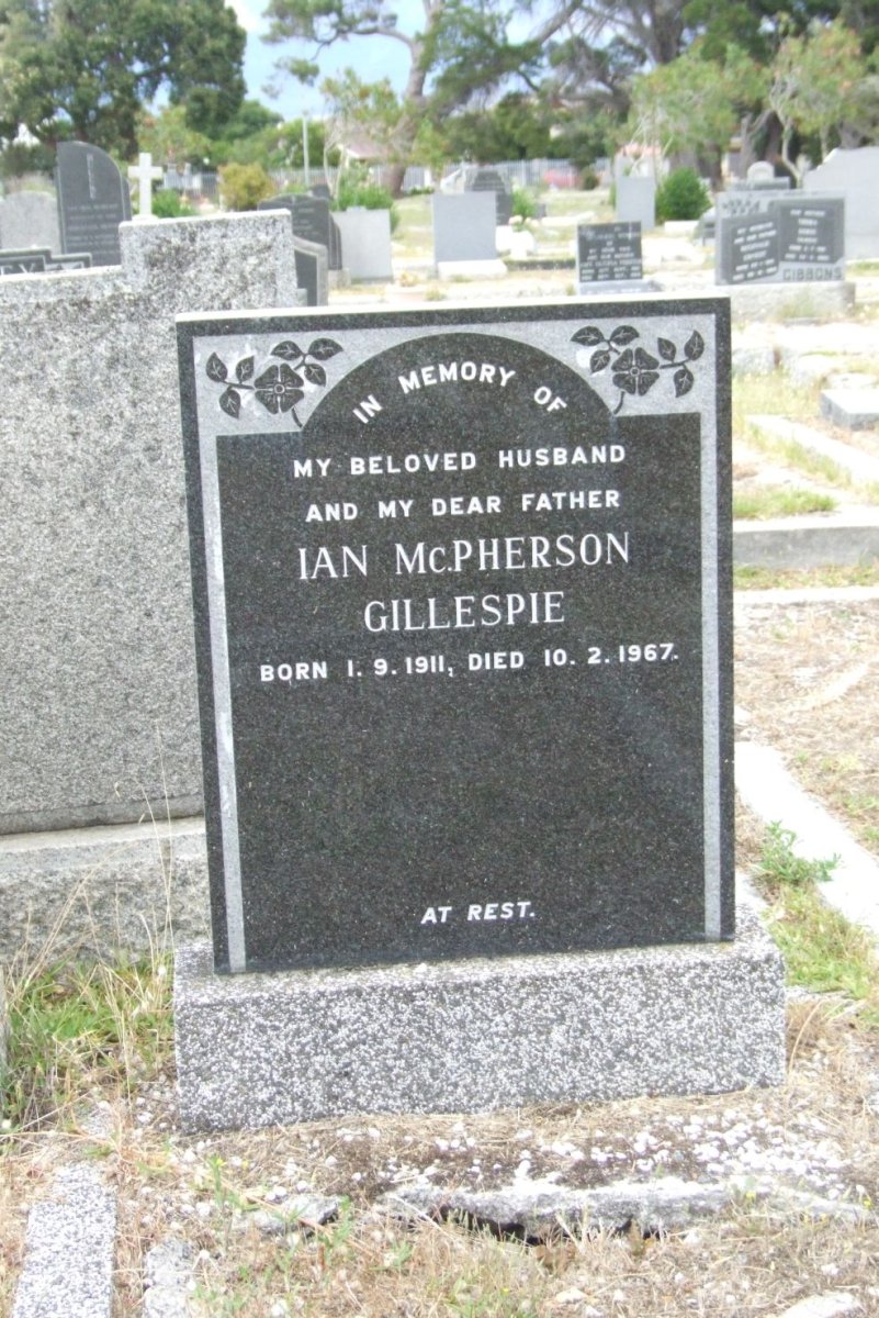 GILLESPIE Ian McPherson 1911-1967