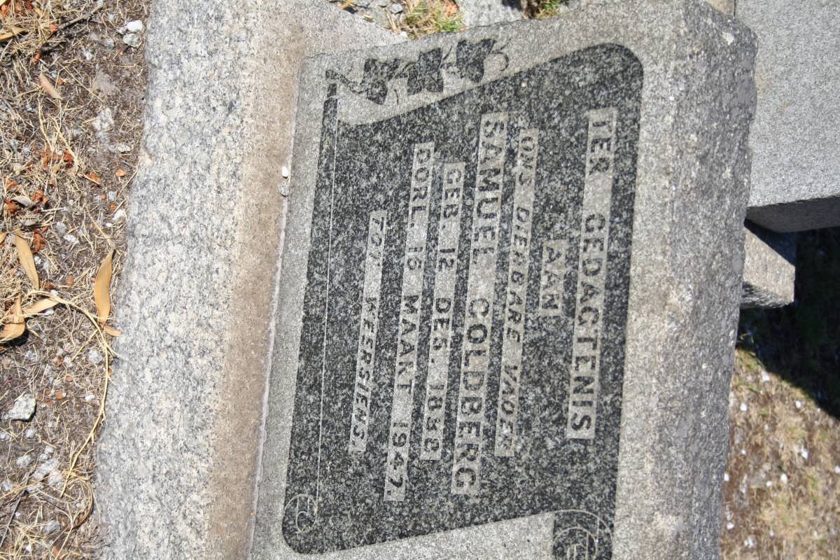 GOLDBERG Samuel 1888-1947