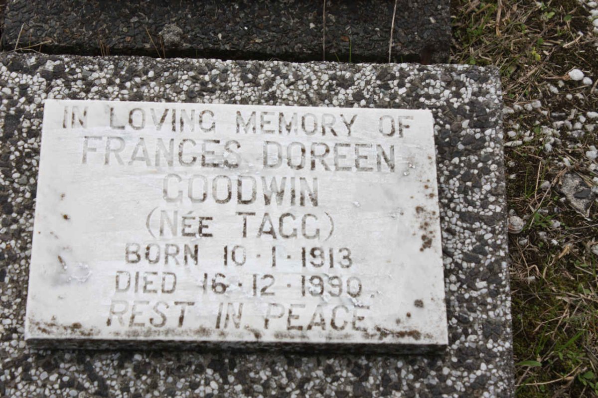 GOODWIN Frances Doreen nee TAGG 1913-1990