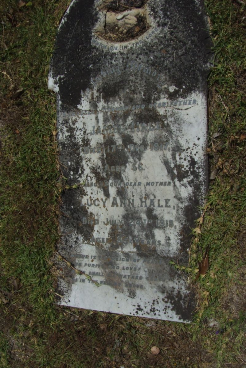 HALE James -1917 &amp; Lucy Ann -1918