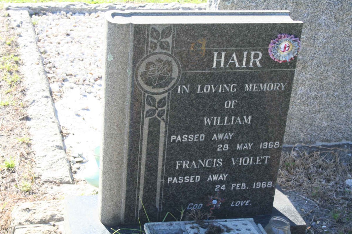 HAIR William -1968 &amp; Francis Violet -1968
