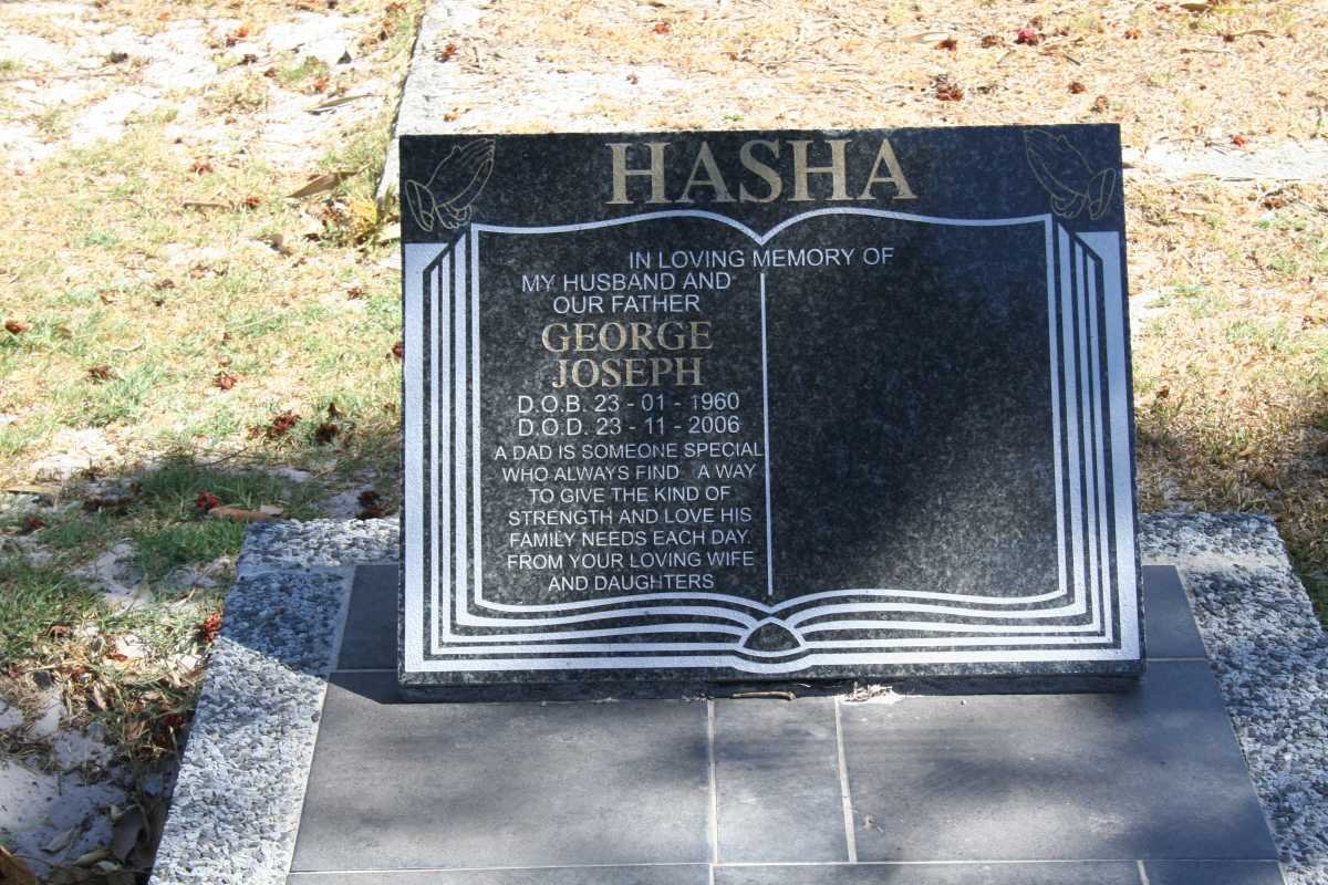 HASHA George Joseph 1960-2006