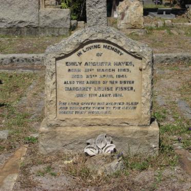 HAYES Emily Augusta 1863-1941 :: FISHER Margaret Louise -1951