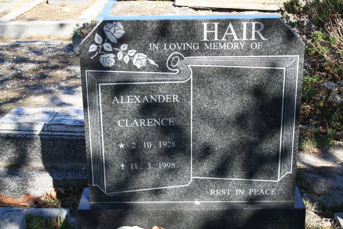 HAIR Alexander Clarence 1928-1998