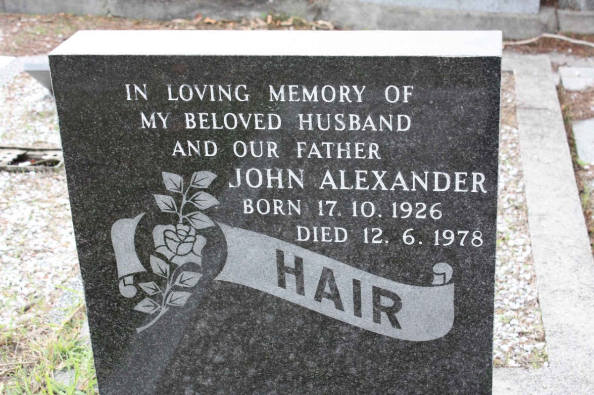 HAIR John Alexander 1926-1978