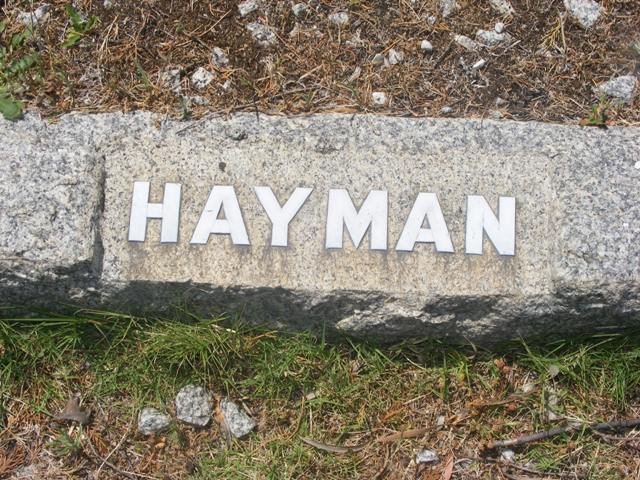 HAYMAN Abram 1901-1958 &amp; Johanna 1901-1979