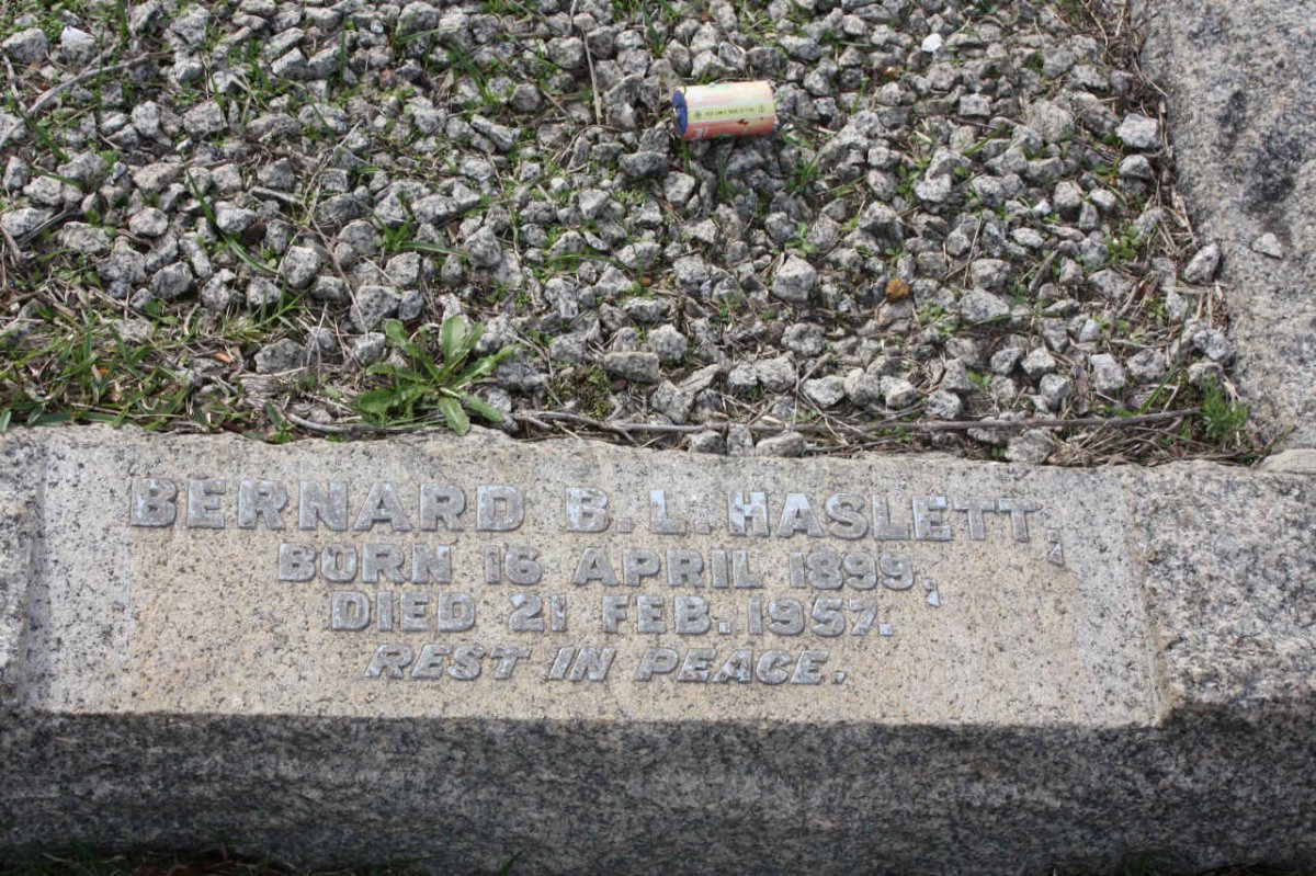 HASLETT Bernard B.L. 1899-1957
