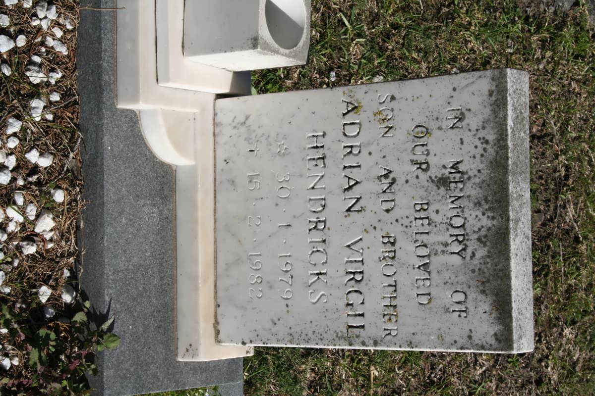 HENDRICKS Adrian Virgil 1979-1982