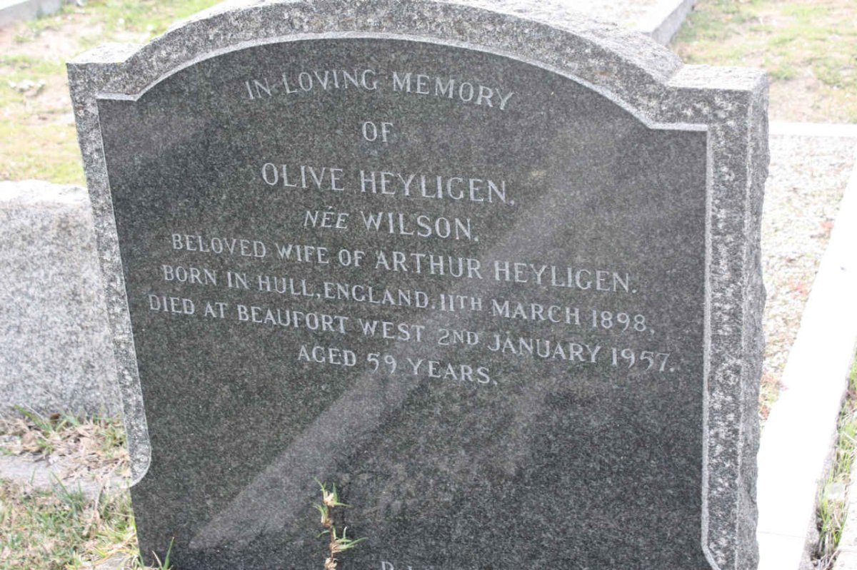 HEYLIGEN Olive nee WILSON 1898-1957