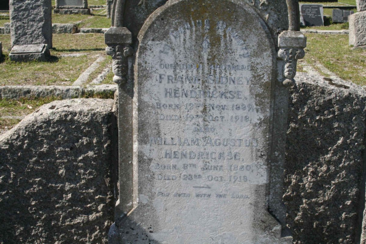 HENDRICKSE Frank Sidney 1889-1918 :: HENDRICKSE William Augustus 1880-1918