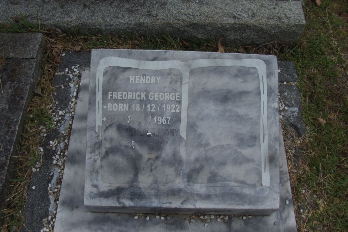 HENDRY Fredrick George 1922-1967