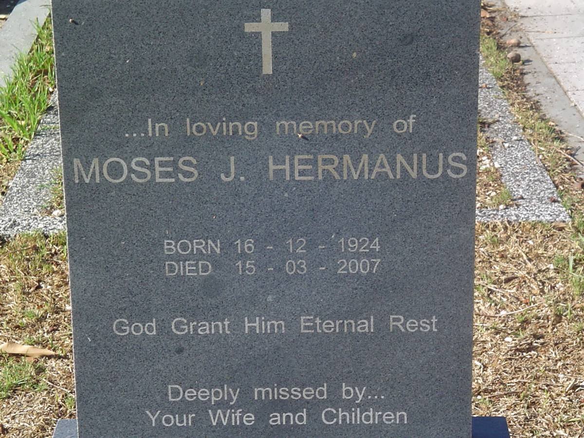 HERMANUS Moses J. 1924-2007
