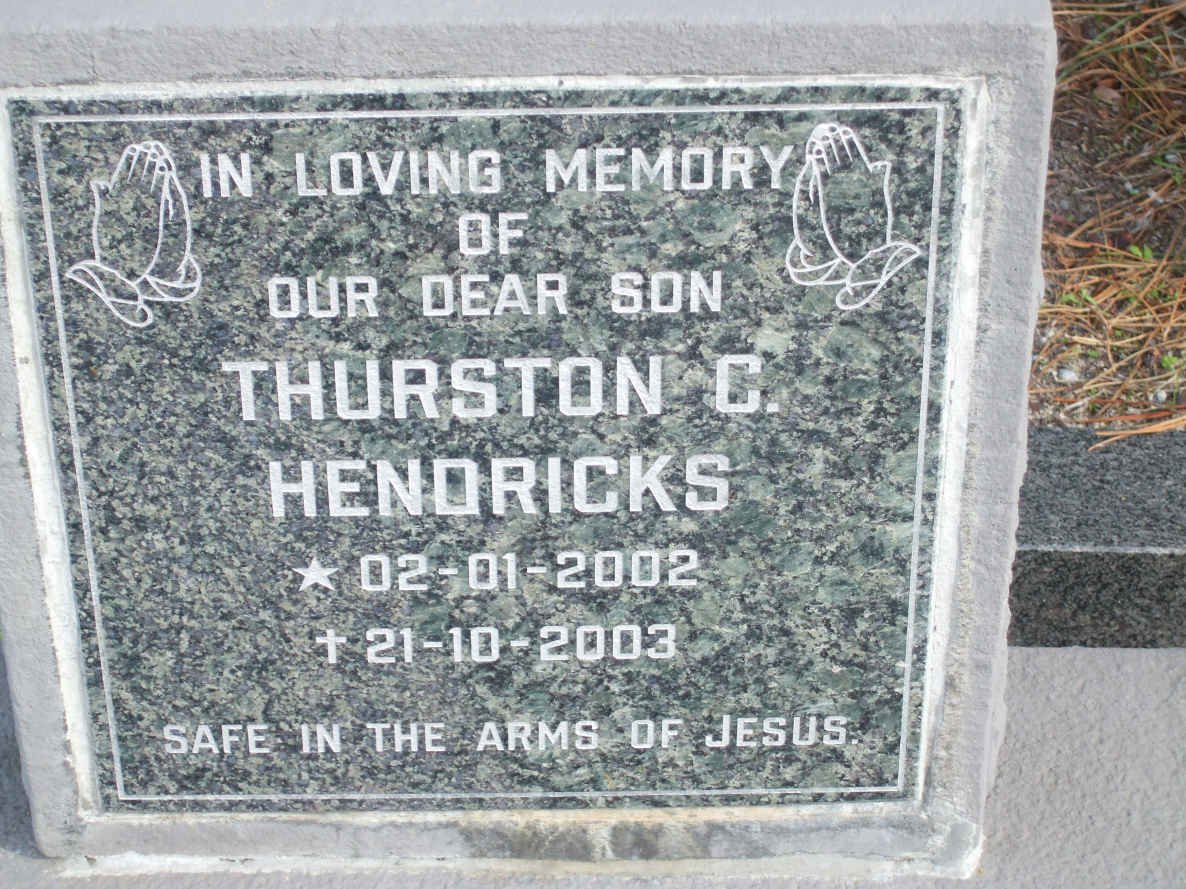 HENDRICKS Thurston C. 2002-2003