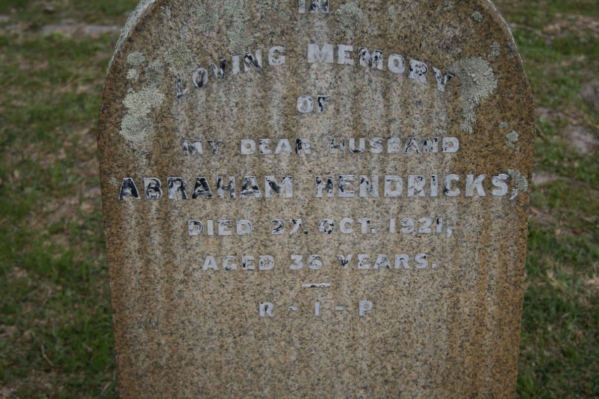 HENDRICKS Abraham -1921