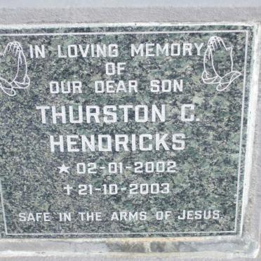 HENDRICKS Thurston C. 2002-2003