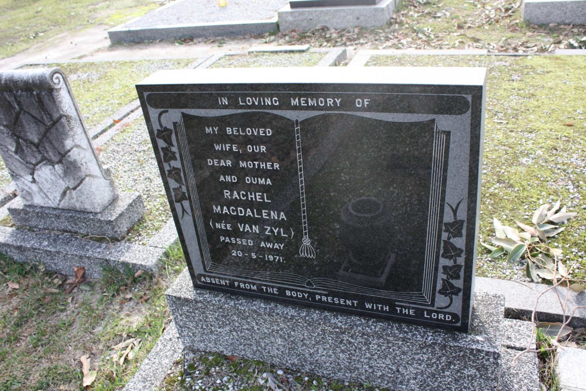 HEMMINGS Rachel Magdalena nee VAN ZYL -1971
