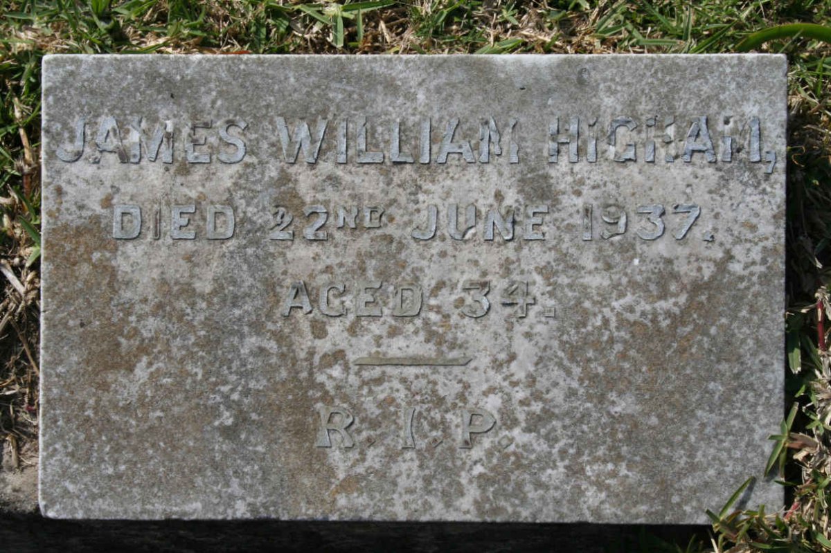 HIGHAM James William -1937