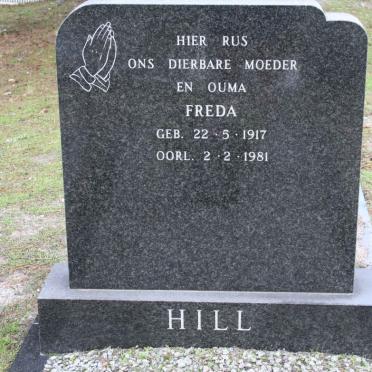 HILL Freda 1917-1981