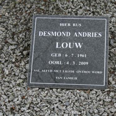 LOUW Desmond Andries 1961-2009