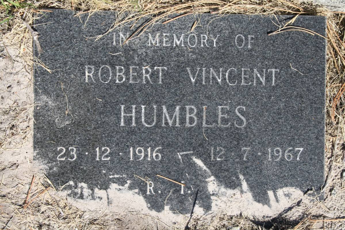 HUMBLES Robert Vincent 1916-1967
