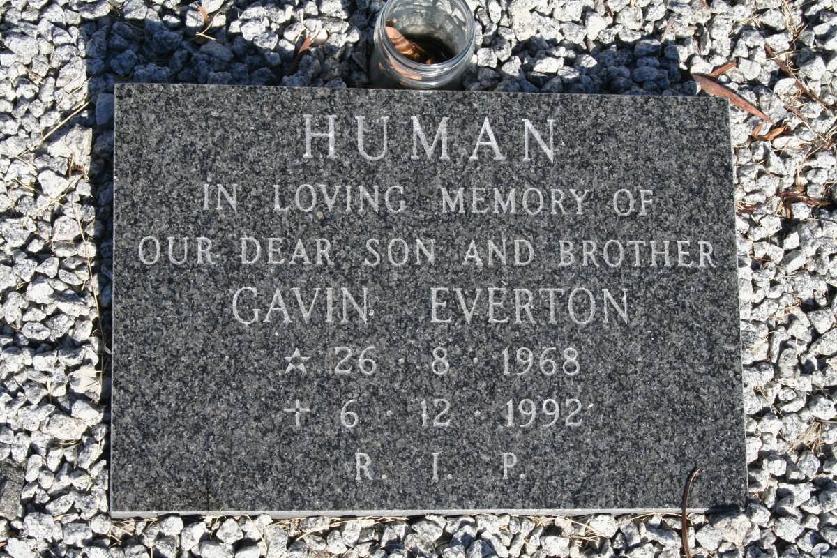 HUMAN Gavin Everton 1968-1992