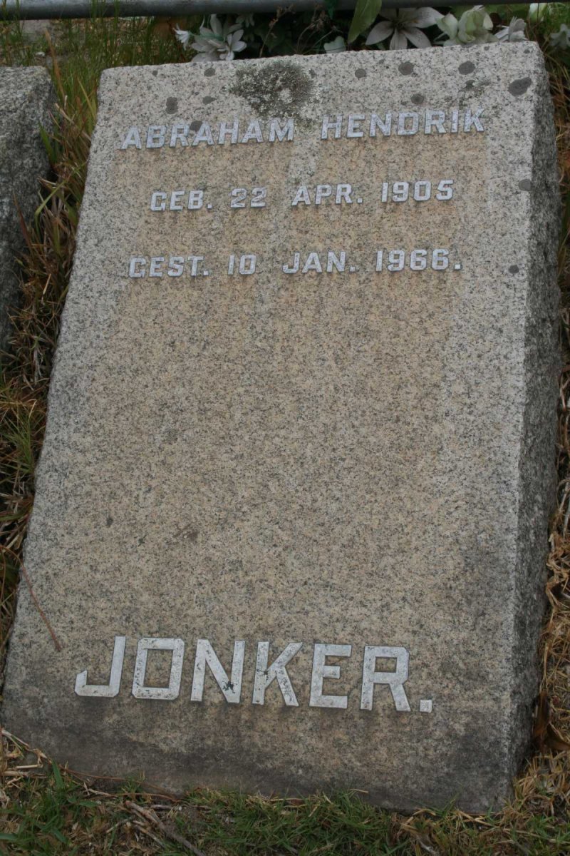 JONKER Abraham Hendrik 1905-1966