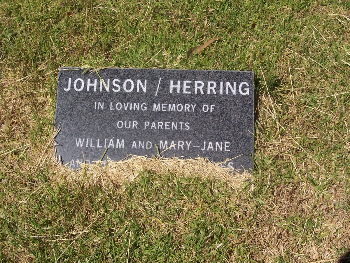 JOHNSON William &amp; Mary-Jane HERRING
