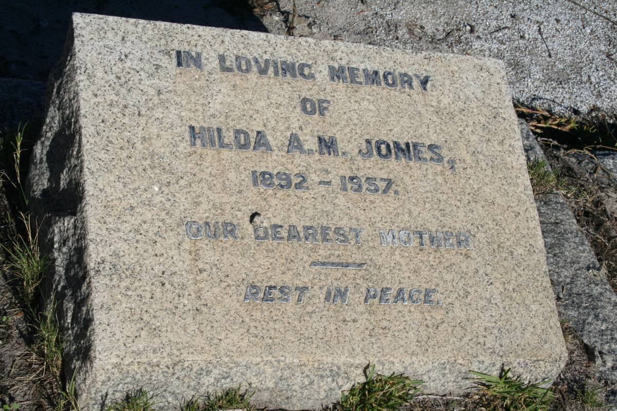 JONES Hilda A.M. 1892-1957