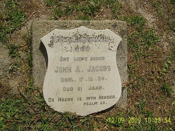 JACOBS John A. -1934