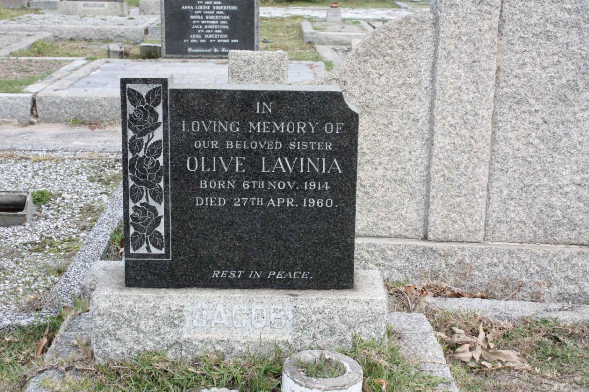 JACOB Olive Lavinia 1914-1960